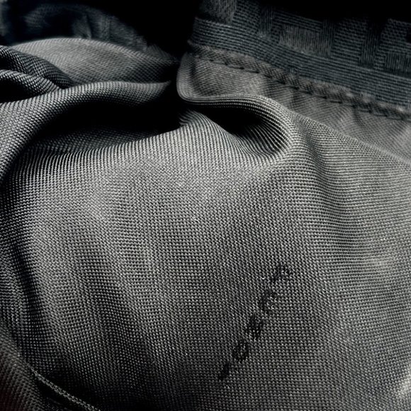 Fendi Zucchino Monogram Logo Baguette Mini Shoulder Bag Black Silver Hardware - Picture 13 of 14